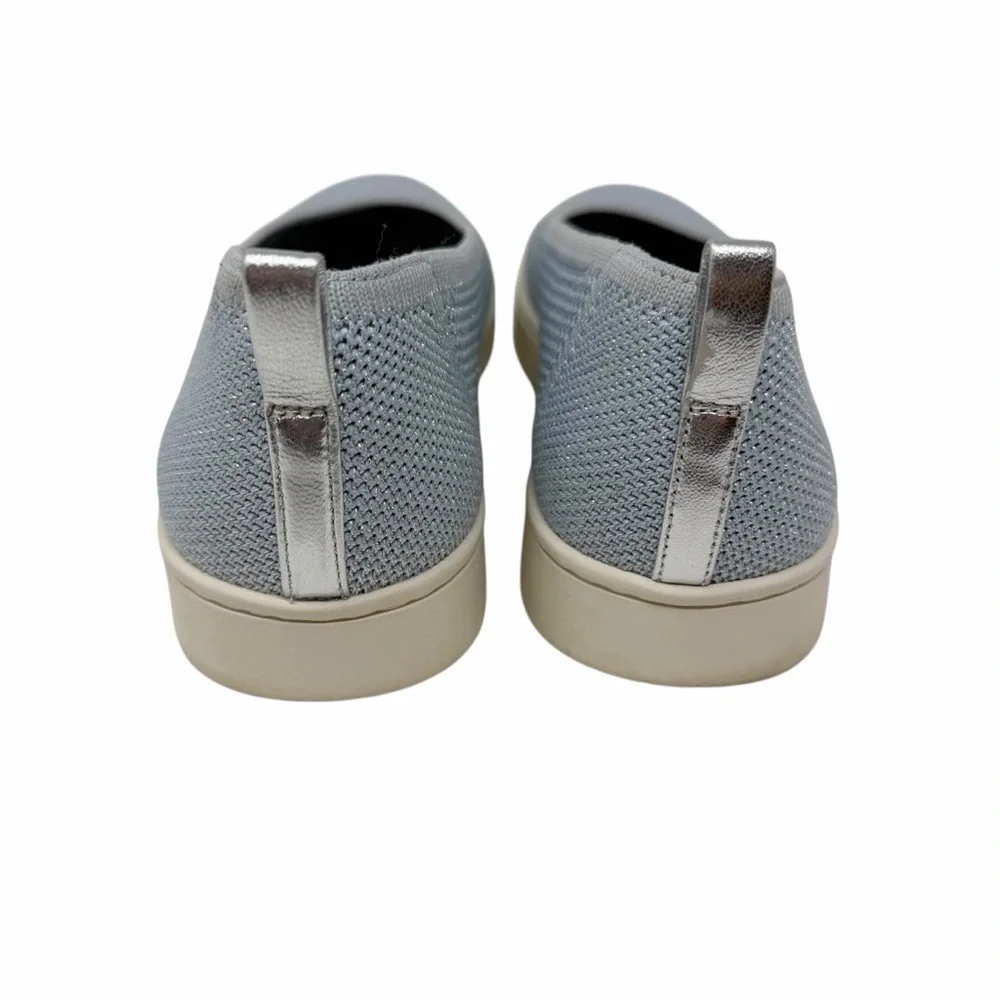 Vionic‎ Uptown Knit Skimmer Flat Grey Metallic Slip On Shoes Womens 9 BD:10-2024